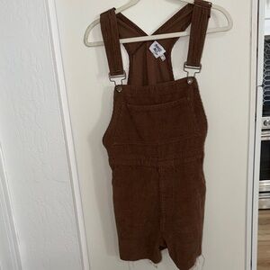 Princess Polly Brown Corduroy Overalls